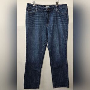 Women's L.L. Bean Favorite Fit Jeans Medium Blue Wash Size 16 Regular 16R